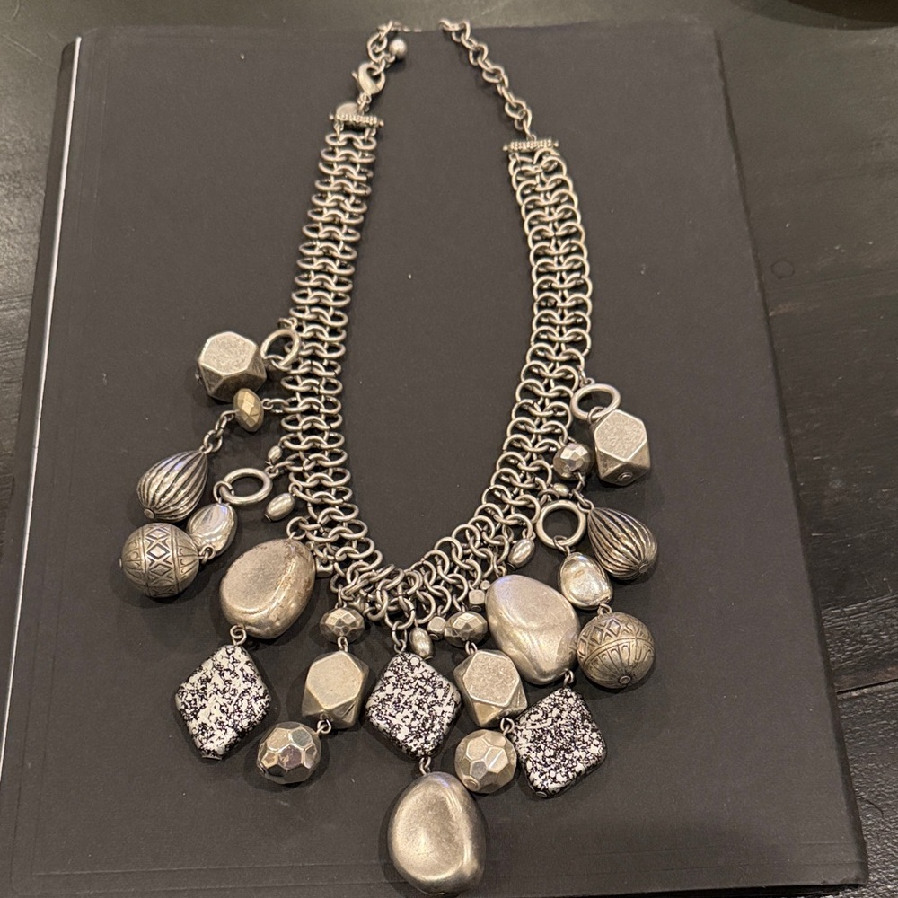Chico’s Chunky Silver Statement Necklace (Bundle jewelry & make an offer!)
